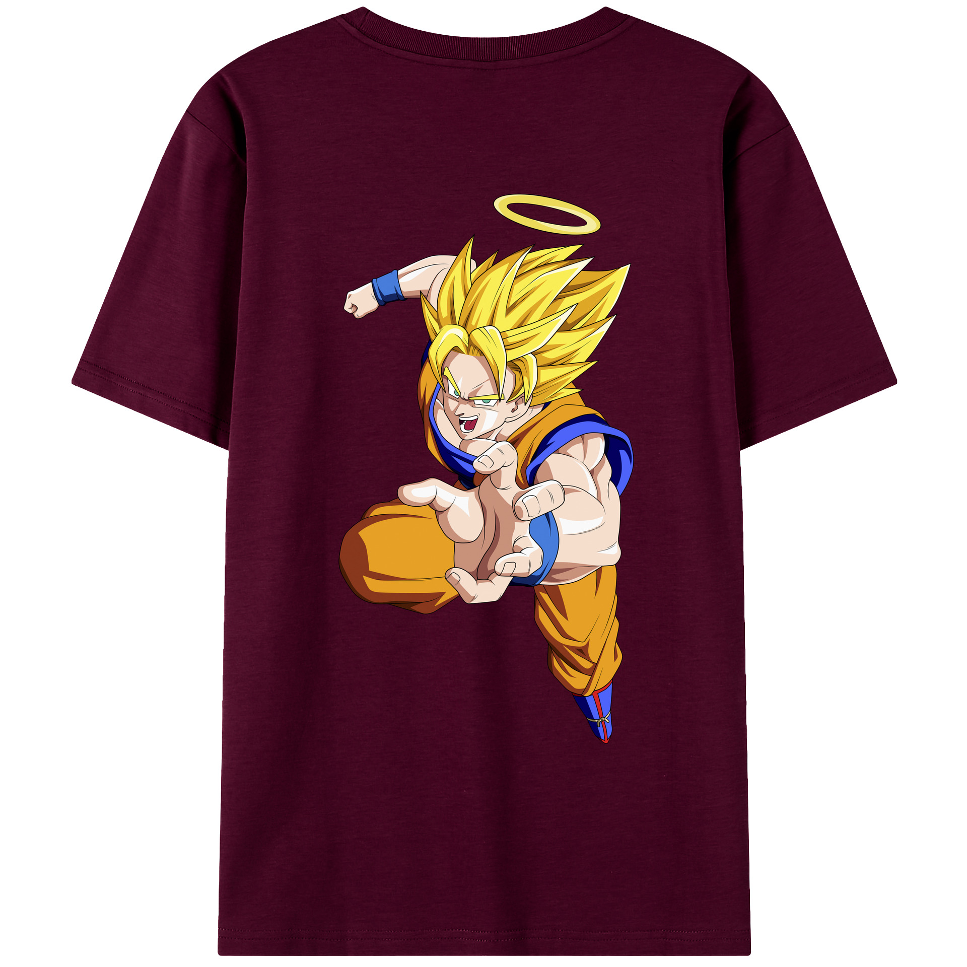 （画像用） ドラゴンボール 孫悟空（そん ごくう）Son Goku カカロット DRAGON BALL Kakarotto レディース半袖Tシャツ(バックプリント)